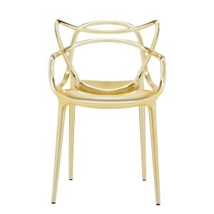 Kartell - Chaise Masters, or métallique