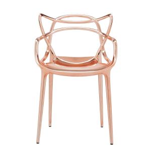 Kartell - Chaise Masters, cuivre métallique