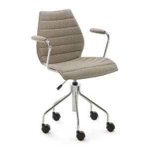 Kartell - Maui Soft Chaise de bureau avec accoudoirs et rou…