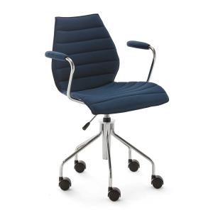 Kartell - Maui Soft Chaise de bureau avec accoudoirs et rou…