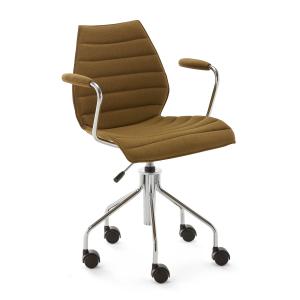 Kartell - Maui Soft Chaise de bureau avec accoudoirs et rou…