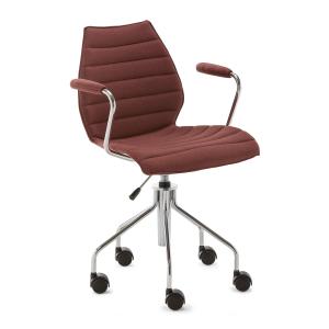 Kartell - Maui Soft Chaise de bureau avec accoudoirs et rou…