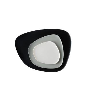 Kartell - Namasté plateau, noir / gris / taupe