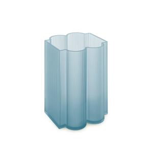 Kartell - Okra Vase, H 24 cm, bleu clair