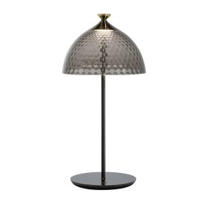 Kartell - Pumo LED lampe de table, gris fumé / noir