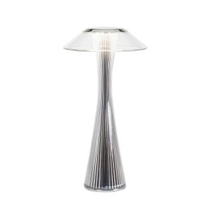 Kartell - Lampe de batterie space (led), chrome