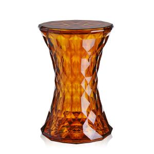 Kartell - Stone Table d'appoint et tabouret, ambre