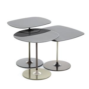 Kartell - Thierry Table d'appoint Trio, gris (set de 3)