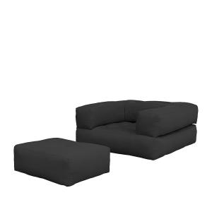 Karup Design - Cube Gigoteuse, 90 x 190 cm, gris foncé (734…
