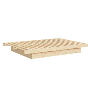 Karup Design - Kanso Lit avec tiroirs, 160 x 200 cm, pin na…