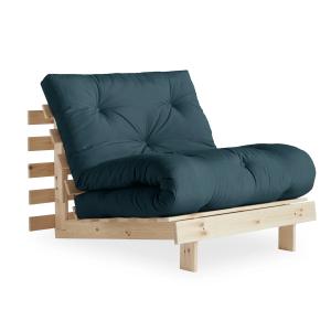 Karup Design - Roots Fauteuil-lit 90 cm, pin naturel / bleu…