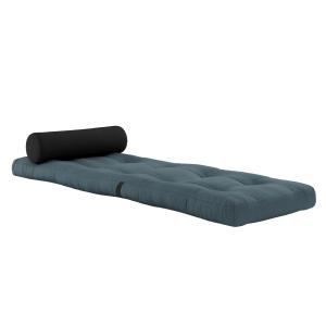 Karup Design - Wrap Chaise Futon, gris foncé / bleu pétrole…