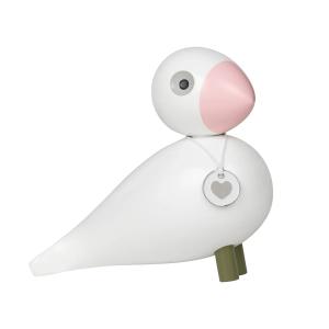 Kay Bojesen - Oiseau chanteur Love Charity, blanc / rose