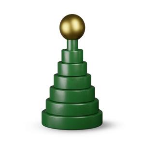 Kay Bojesen - Sapin de Noël, vert, H 19,5 cm