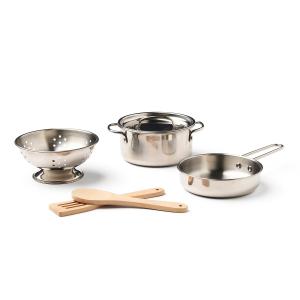 Kids Concept - Kid's Hub Set de casseroles et poêles, gris