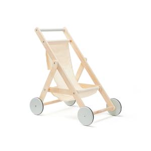 Kids Concept - Poussette pour poupée, beige / nature
