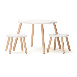 Kids Concept - Table et tabouret, blanc