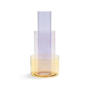 & klevering - Amphi Vase large, jaune (set de 3)