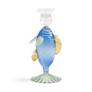 & klevering - Fish bougeoir, bleu