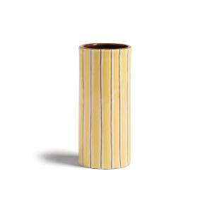 & klevering - Ray Vase 17,5 x Ø 8 cm, jaune