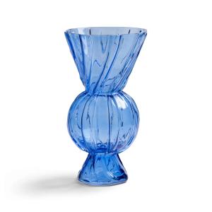& klevering - Vase en verre Rhombic, bleu