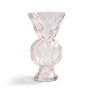 & klevering - Vase en verre Rhombic, rose