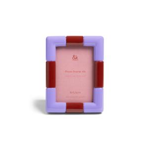 & klevering - Rift Cadre photo, 7,5 x 10 cm, lilas / bourgo…