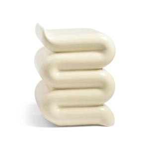 & klevering - Pillar Whip Table d'appoint, H 46 cm, blanc c…