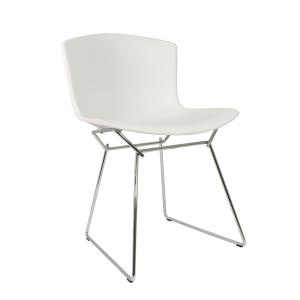 Knoll - Bertoia Chaise en plastique, chrome / blanc