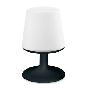 Koziol - Lampe de table sans fil, noir cosmos