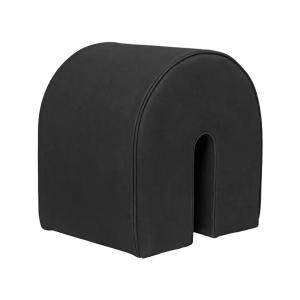 Kristina Dam Studio - Curved Pouf, H 42 cm, noir