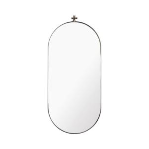 Kristina Dam Studio - Dowel Miroir, 46 x 100 cm, acier inox…