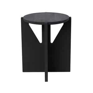 Kristina dam studio - tabouret, ø 36 cm h 42 cm, noir