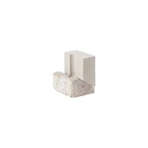 Kristina Dam Studio - Offset Bougeoir, H 10 cm, gris clair