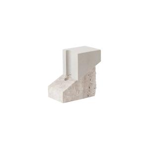 Kristina Dam Studio - Offset Bougeoir, h 12 cm, gris clair