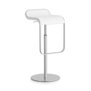 Lapalma - Lem bar hocker, blanc laqué 80 cm), pied chromé