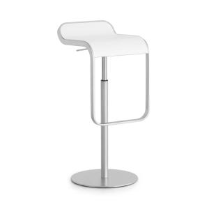 Lapalma - Lem bar hocker, blanc laqué 80 cm), pied chromé