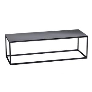 Hans Hansen - Less H 17 Banc média, noir / verre noir