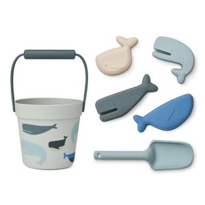 LIEWOOD - Dante Set de jeu de plage, baleines, clould blue…
