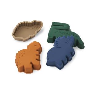 LIEWOOD - Gill Moules, Dinosaurs, mist (set de 4)