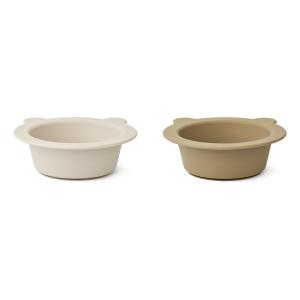 LIEWOOD - Peony Coupelles, sandy / oat (set de 2)