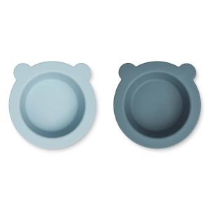 LIEWOOD - Peony Bols, sea blue / whale blue (set de 2)