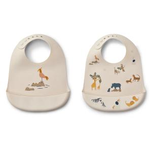 LIEWOOD - Tilda bavoirs, all together, sandy (set de 2)