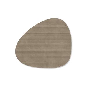 Lind DNA - Glasuntersetzer Curve , Corduroy nomade gris