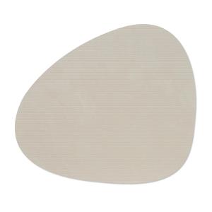 Lind DNA - Set de table Curve L , Corduroy oyster blanc