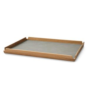 Lind DNA - Airy Teak Plateau Square L, teck / Nupo light gr…
