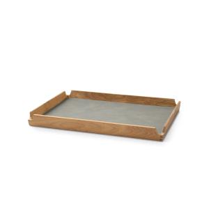Lind DNA - Airy Teak Plateau Square M, teck / Nupo light gr…