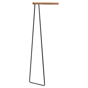 Lind DNA - Clothes Rack Wall Portemanteau, acier noir / chê…