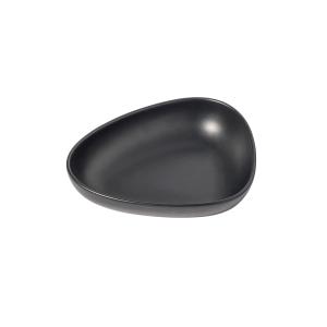 Lind DNA - Curve Stoneware assiette creuse, 22 x 19 cm, noi…
