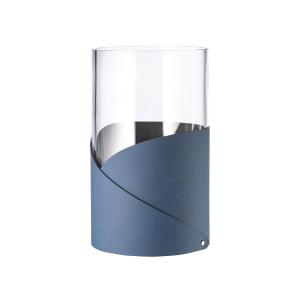 LindDNA - Fold Vase M, Ø 11 cm, Nupo midnight blue / verre